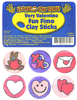 1/2" x 2" Fimo *Very Valentine* POLYMER CANES