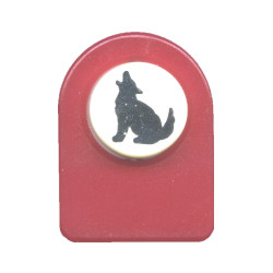 All Night Media® 3/4" dia. Small *Wolf/Coyote* Paper PUNCH