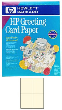 8.5" x 11" Hewlett Packard® Quarter-Fold GREETING CARD Paper & Envelopes #607016-AL