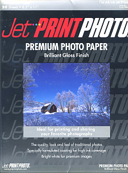 Jet® (02744-0) 8.5" x 11" Inkjet Premium PHOTO PAPER - Gloss Finish
