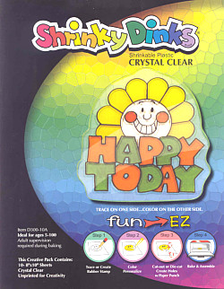 Shrinky Dinks® Crystal Clear SHRINKABLE PLASTIC Sheets