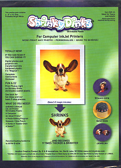 Shrinky Dinks® Inkjet SHRINKABLE PLASTIC Sheets