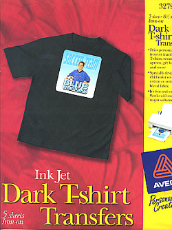 Avery® 8.5" x 11" Inkjet Dark IRON-ON TRANSFER Sheets