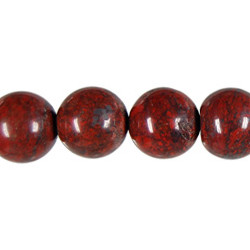 8mm Poppy Jasper ROUND Beads