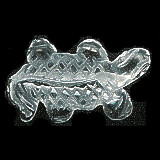 15x26mm Crystal Quartz GECKO/LIZARD Animal Fetish Bead