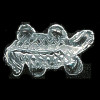 15x26mm Crystal Quartz GECKO/LIZARD Animal Fetish Bead