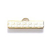 5x25.5mm Gold Plated Brass RIBBON CRIMPS