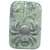 10x32x43mm Ribbon Jasper Carved SPIDER PENDANT / Focal Bead Component