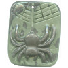 9x37x46mm Ribbon Jasper Carved SPIDER Focal / Pendant Bead