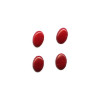 4x6mm Red Coral OVAL CABOCHONS