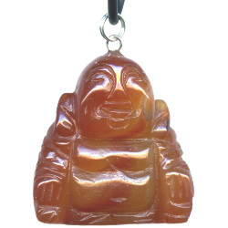 32x35mm Carnelian BUDDHA Pendant/Focal Bead