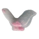 10x18mm Rhodochrosite 3-D BIRD Animal Fetish Bead