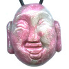 32x38mm Rhodochrosite BUDDHA HEAD Pendant/Focal Bead