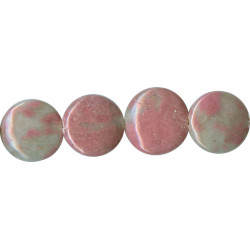 5x19mm Rhodochrosite COIN DISC Beads