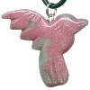 33x38mm Rhodochrosite HUMMINGBIRD Pendant/Focal Bead