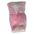 12x16mm RHODOCHROSITE 3-D OWL Animal Fetish Bead