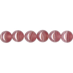 7mm Rhodochrosite ROUND Beads (Grade A)