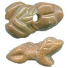 12x20mm Rhyolite FROG Animal Fetish Bead