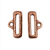 TierraCast Copper Plated 19mm RIBBON END BAR TIPS