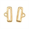 TierraCast 22k Gold Plated 19mm RIBBON END BAR TIPS