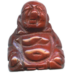 15x20mm 3-D Red Jasper BUDDHA Bead