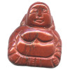 22x28mm Red Jasper (Flat-Back) BUDDHA Bead