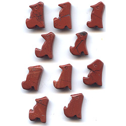 9x13mm Red Jasper Mini COYOTE/WOLF Animal Fetish Beads