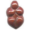 16x25mm Red Jasper (Flat-Back) GODDESS Bead