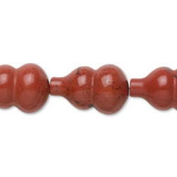 12x18mm Red Jasper GOURD (Cucubic) Beads