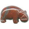 14x22mm Red Jasper HIPPO Animal Fetish Bead