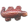 15x26mm Red Jasper LIZARD/GECKO Animal Fetish Bead