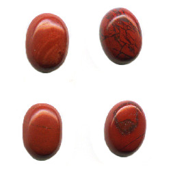 5x7mm Red Jasper OVAL CABOCHONS