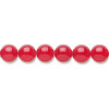 6mm Red Malaysian Jade (Chalcedony) ROUND Beads