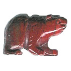 14x20mm 3-D Rainbow Jasper BEAR Animal Fetish Pendant/Focal Bead