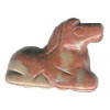 15x18mm 3-D Red Dumortierite HORSE Animal Fetish Bead