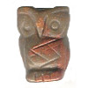 12x16mm RED DUMORTIERITE 3-D OWL Animal Fetish Bead