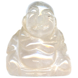 15x20mm Rose Quartz 3-D BUDDHA Bead