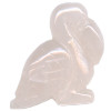 15x20mm Rose Quartz PELICAN Animal Fetish Bead