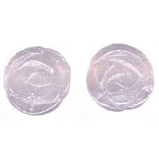 16mm Rose Quartz Carved ROSE Beads