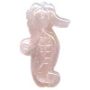 14x30mm Rose Quartz SEAHORSE Animal Fetish Bead