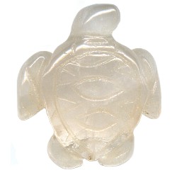 20x22mm Rose Quartz SEA TURTLE Animal Fetish Bead