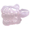 15x21mm Rose Quartz TURTLE Animal Fetish Bead