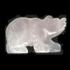 14x20mm 3-D Rose Quartz BEAR Animal Fetish Pendant/Focal Bead
