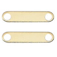 4x12mm Gold Plated 2-Hole SPACER BARS