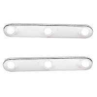 4x20mm Nickel Plated 3-Hole SPACER BARS