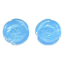15mm Sky Blue Chalcedony Quartz Carved Floral ROSE Beads