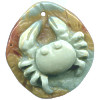 12x28x42mm Succor Creek Jasper Carved CRAB Focal / Pendant Bead