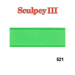 1 oz. Sculpey III Lime (S302 521) POLYMER CLAY