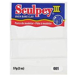 2 oz. Sculpey® III White (S302 001) POLYMER CLAY