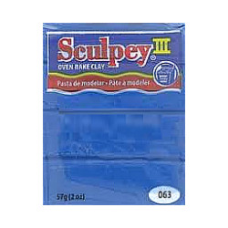 2 oz. Sculpey III Blue (S302 063) POLYMER CLAY